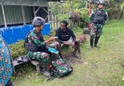 Satgas Yonif 511/DY Berikan Layanan Kesehatan di Distrik Pirime